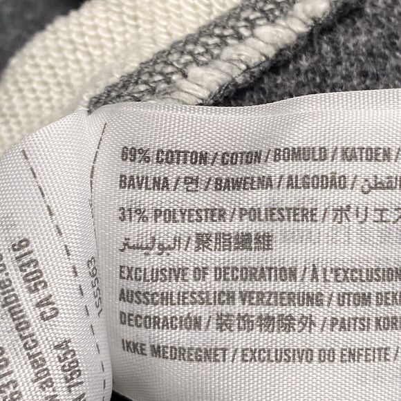 Abercrombie Fitch Sweatshirt Womens XS Sweater Oversized Rolled Sleeve Minimal - Picture 5 of 8